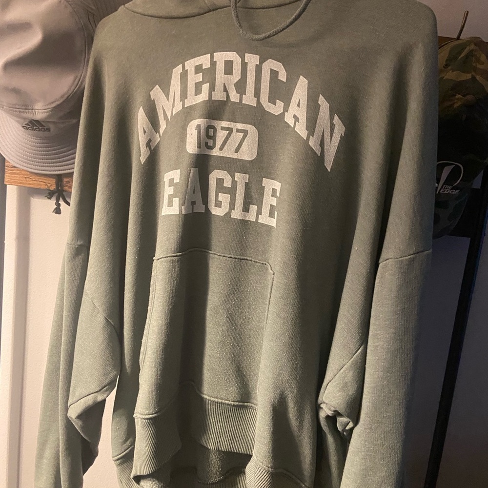 American Eagle Green Hoodie